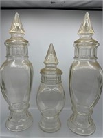 Glass apothecary jars