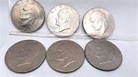 6 - 1776-1976 Ike Dollar Coins