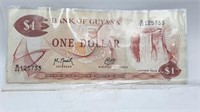 Bank of Guyana One Dollar Note