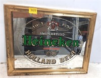 Heineken Imported Beer Vintage Mirror