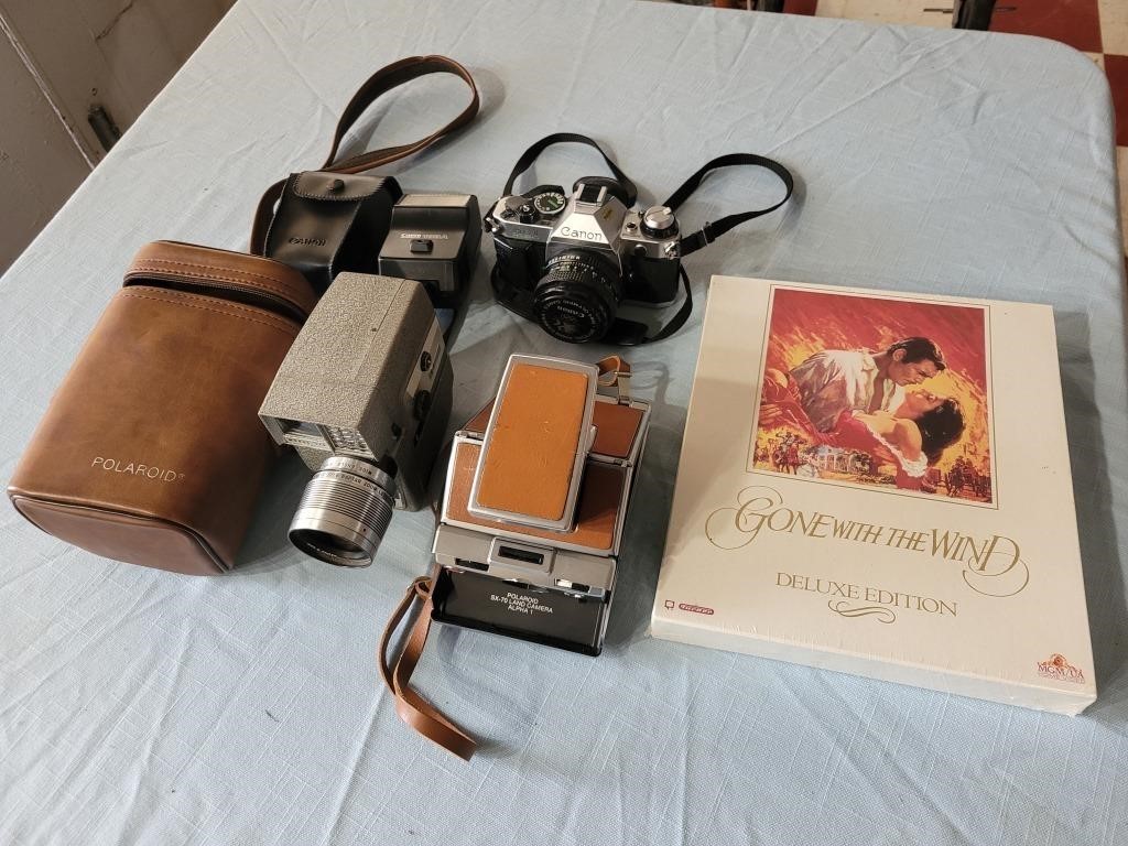 POLAROID CANON REVERE cameras & GWW movie