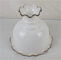 Ornate Milk Glass Lamp Shade