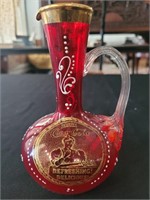 COCA COLA ruby red art glass pitcher 1904 rare