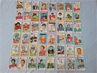 48 old NFL football cards most 1970s Topps