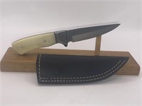 7” Fixed Blade Knife with Bone Handles and