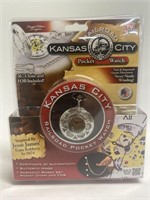 Kansas City railroad pocket watch new in blister