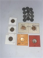(12) Zinc Pennies, (7) Other Assorted Lincoln
