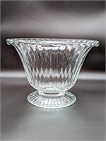 Art Deco Ribbed Fan Vase
