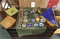 Boy Scout Twill bag scarfs,badges