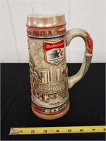 1984 Olympics Budweiser 10" beer stein Ceramarte