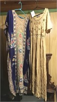2 vintage rayon dresses