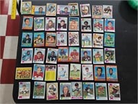 48 old 1970s NFL football cards