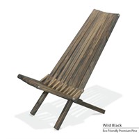 $200 Glodea Lounge Chair X45, Wild Black