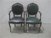 Two 21"x 18"x 38" Vtg Chairs See Info