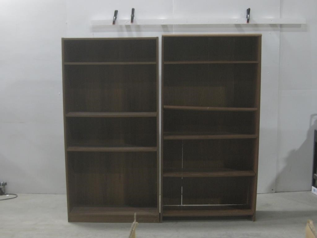 Two 37"x 11.5"x 6'  Bookshelves See Info