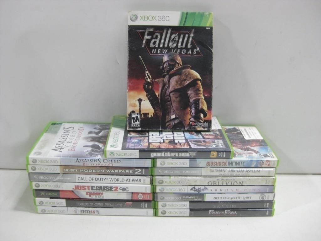 Sixteen XBOX 360 Games Untested