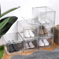 Stackable Shoebox Organizer 4-pack 15x12x9 in