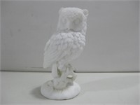 5.5" Marble Dust Composite Barn Owl Statue