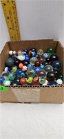 Assorted GLASS MARBLES lot