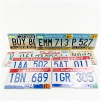 10 North & South Dakota License Plates