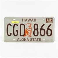 Hawaii 1987 License Plate