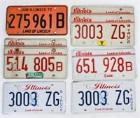 7 Vintage License Plates
