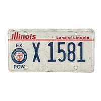 Illinois Ex POW License Plate