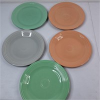 5 FIESTA DINNER PLATES