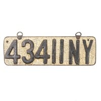 New York Pe State License Plate
