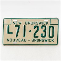 New Brunswick Canada Vehicle License Plate