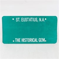 St. Eustatius NA Historical Gem License Plate
