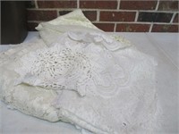 Lot of Runners, Doilies, Curtains