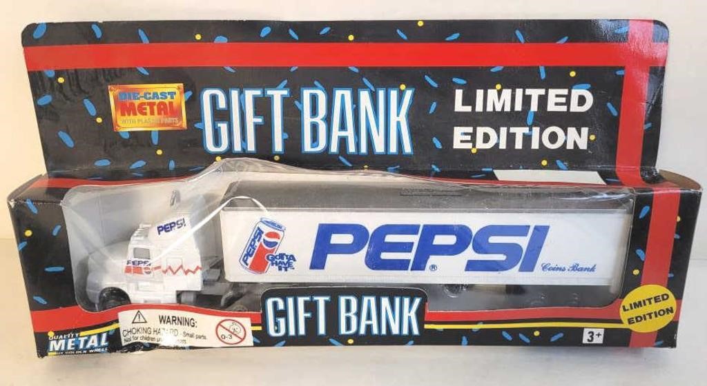 Pepsi Die-Cast Metal Gift Bank