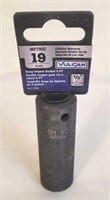 Vulcan 19mm 1/2 Drive Deep Impact Socket