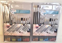 2 Packs of 15 Assorted Artist Brushes