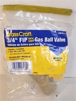 Brass Craft 3/4" FIP Gas Ball Valve