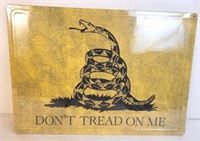 Don't Tread on Me Metal Sign  16 3/4" x 12"