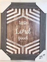 Taste & See the Lord is Good Sign 15.5" x 19.5"