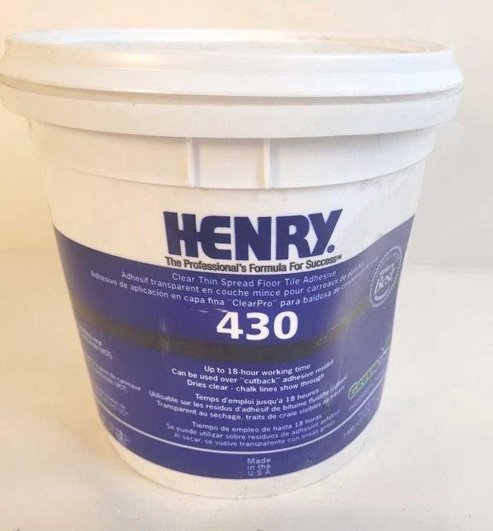 Henry 430 Clear Thin Spread Floor Tile Adhesive