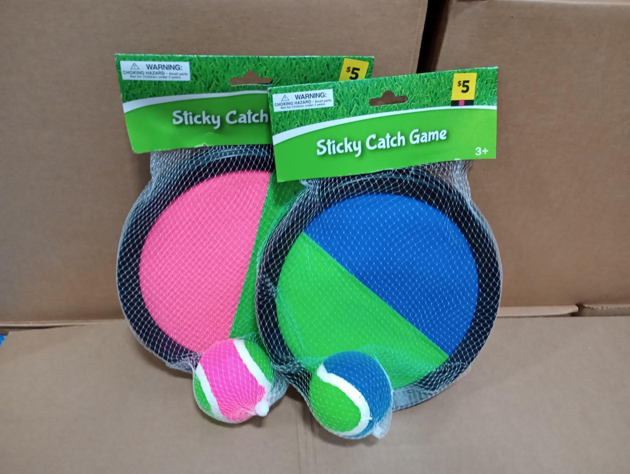 Sticky ball velcro catch game