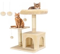 Cat Tree for Indoor Cats, 26" Height . New!