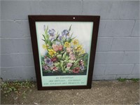 28x38" Framed Floral Print
