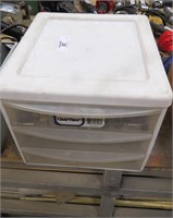 Plastic Storage Bin With Rotary Tool Sanding