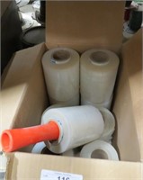 Lot Of 7 Rolls Of Plastic, Shrink Wrap, And