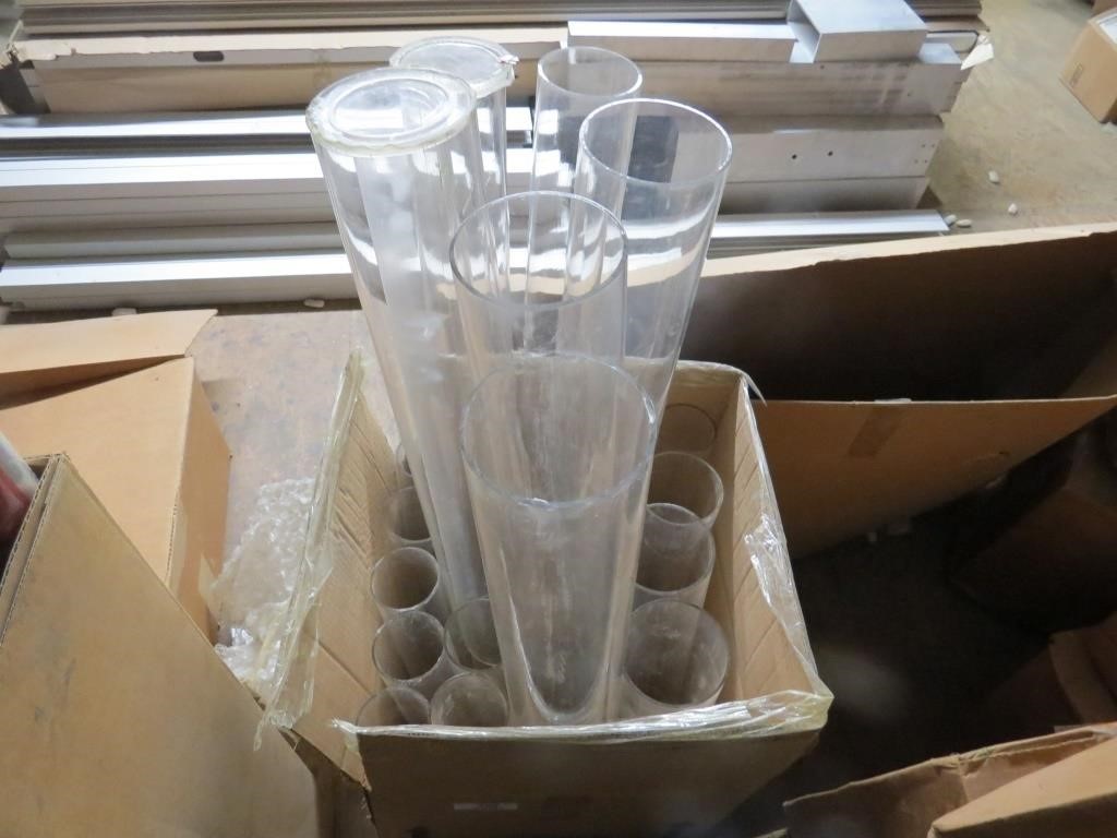 Lot Of ~19 Pcs Of 4" Acrylic Tube