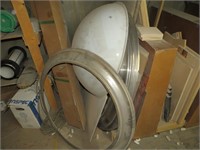 Lot Of Steel Spinnings For Acrylic Domes,