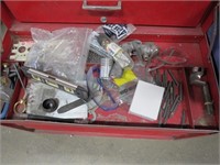Red 7 Drawer Toolbox C/w Markers, Calipers,