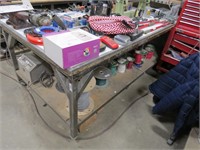 4x8 Steel Frame Work Bench With Mdf Top.  Large