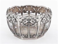 Lazarus Posen Witwe Silver & Glass Bowl, ca. 1905