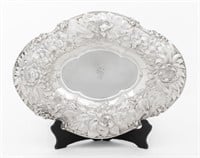 Gorham Sterling Silver Floral Repousse Bowl, 1901